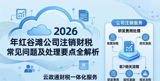2026 年红谷滩公司注销财税常见问题及处理要点全解析