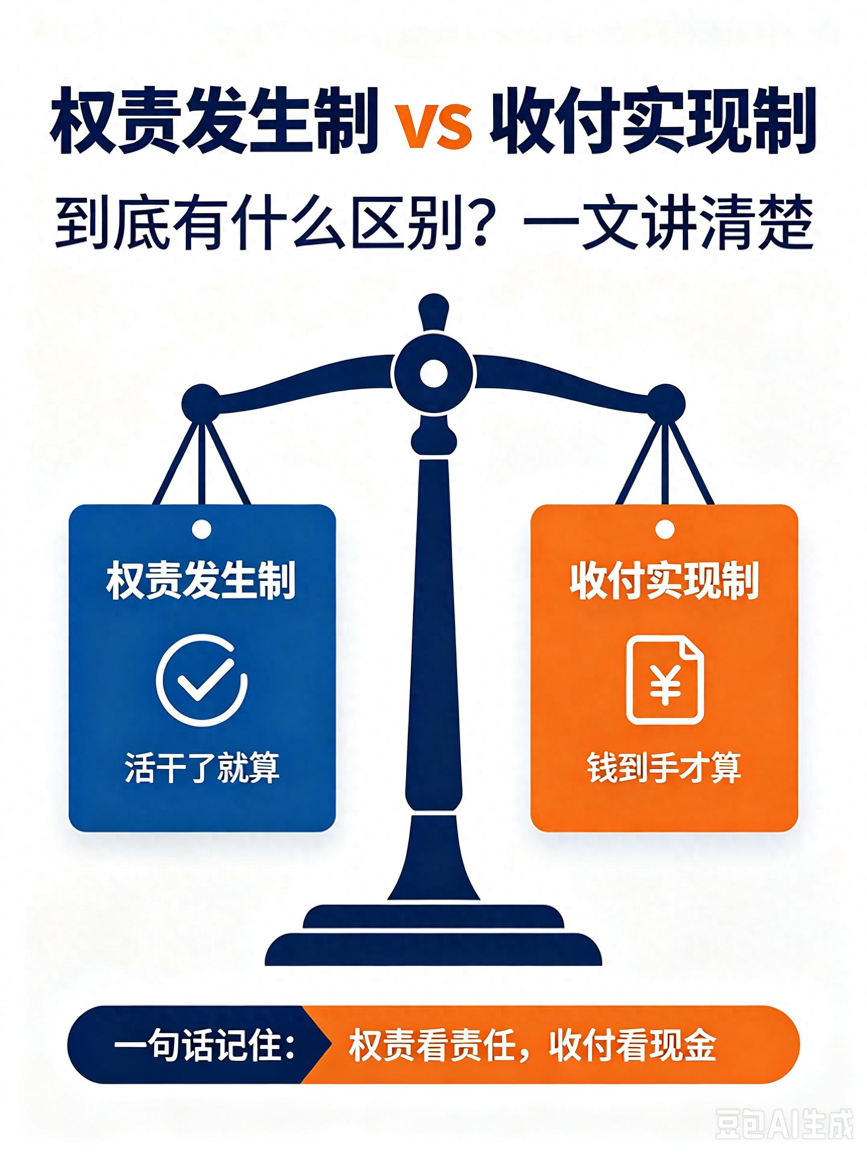 权责发生制与收付实现制区别_权责发生制与收付实现制 财税实务区别_会计基础概念讲解
